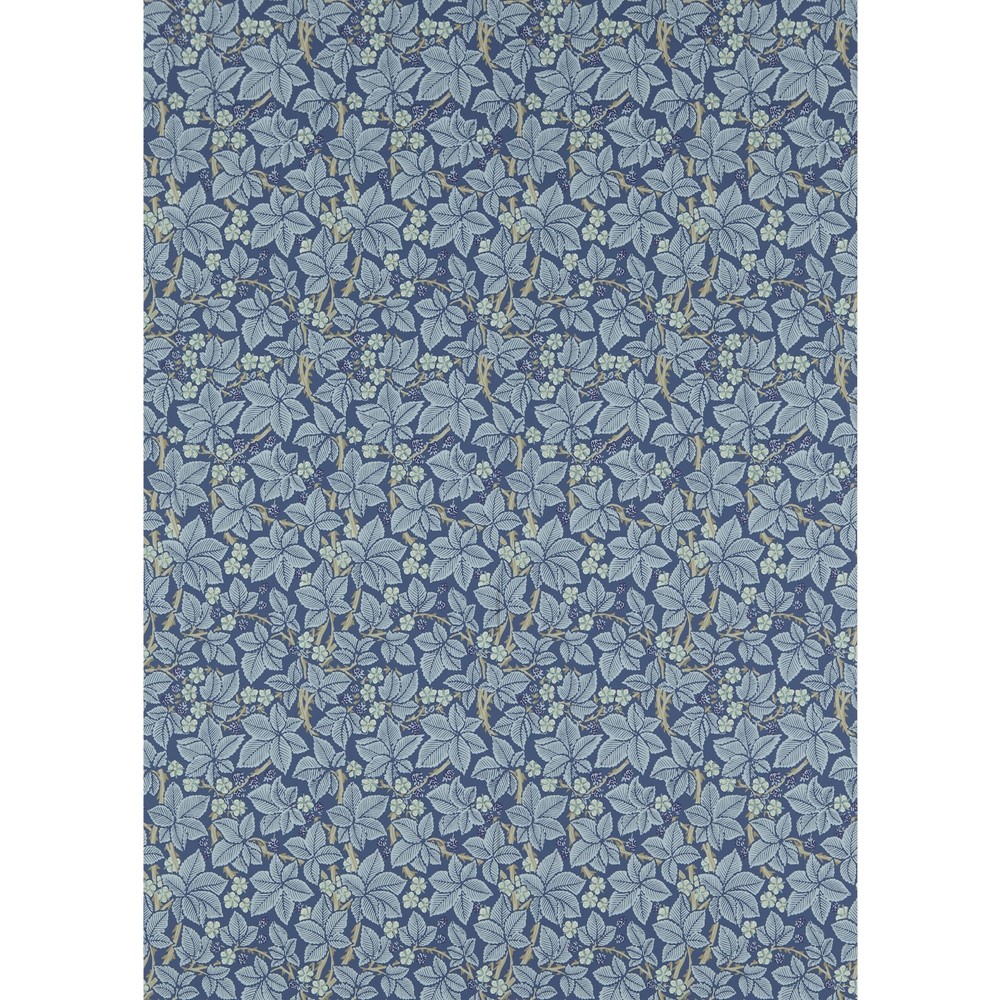 Bramble Floral Wallpaper 214695 by Morris & Co in Indigo Blue